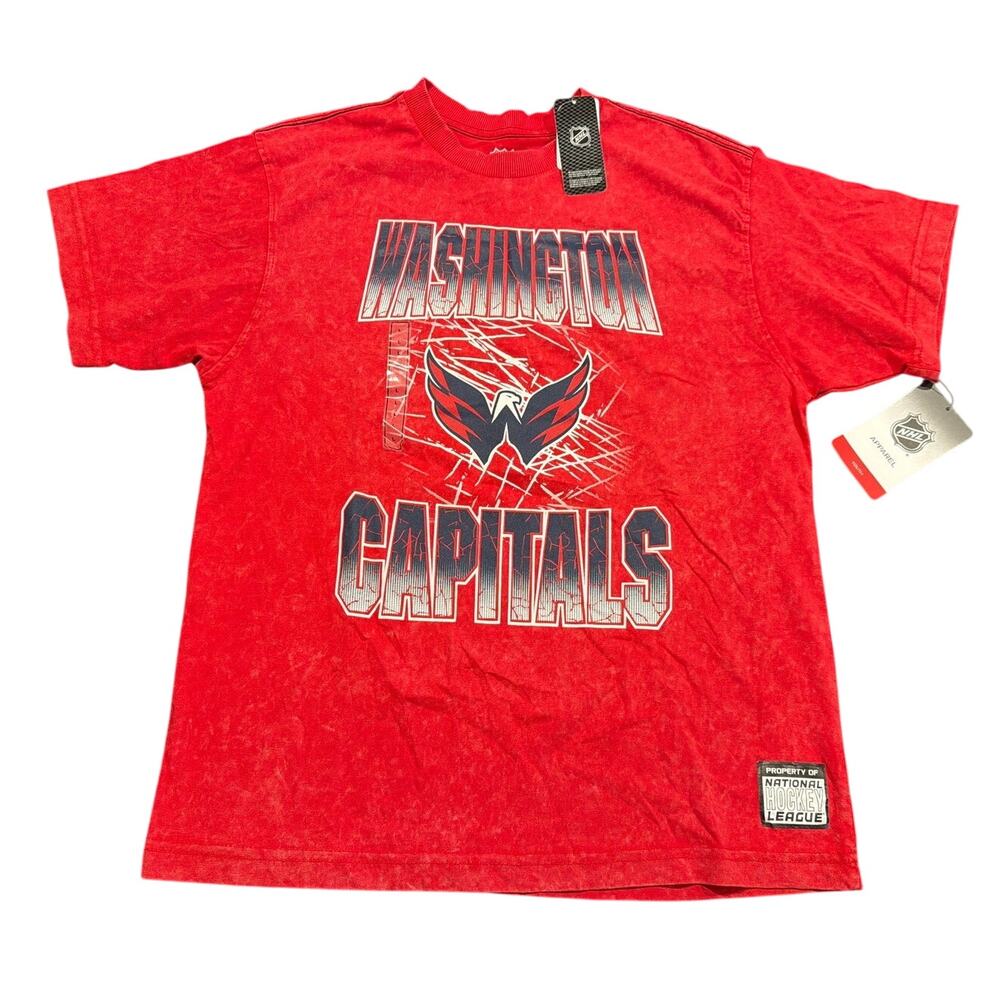 NWT Washington Capitals NHL Youth Graphic T-Shirt, Red, Size Large 14/16